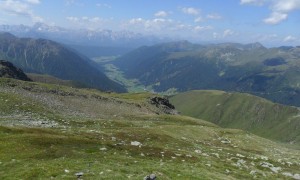 Bergtour Rotes Mandl zur Riepenspitze - Blick ins Gsiesertal