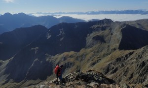 Hochgrabe über Wildegg - kurz vor dem Gipfel mit Blick zum Hohen Haus