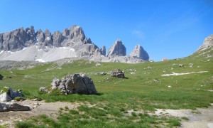 Klettersteig Paternkofel - Bödenalpe, kurz vor der Drei-Zinnen-Hütte