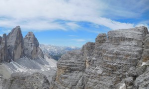 Klettersteig Paternkofel - Rückblick beim Schartensteig