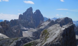 Klettersteig Paternkofel - Rückblick Zinnen