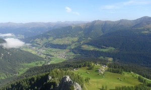 Klettersteig Rotwandspitze - Rückblick ins Tal