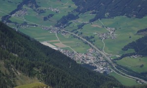 Klettersteig Spitzenstein - Gipfelsieg, Blick nach Abfaltersbach