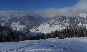 Skitour Wurzfläche - Aufstieg Richtung Gasteig Kammerle