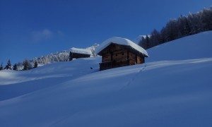 Skitour Wurzfläche - Aufstieg Richtung Gasteig Kammerle