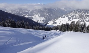 Skitour Wurzfläche - Aufstieg Richtung Gasteig Kammerle