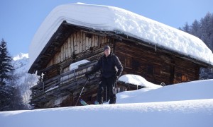 Skitour Wurzfläche - Aufstieg Richtung Gasteig Kammerle