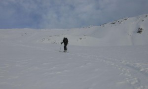 Skitour Kreuzspitze - Aufstieg