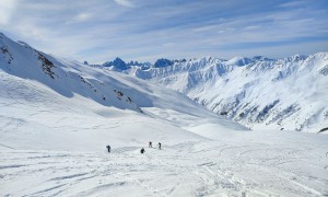 Skitour Kreuzspitze - Aufstieg