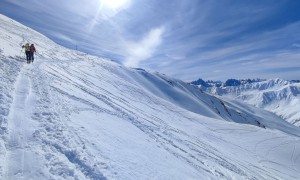 Skitour Kreuzspitze - Aufstieg