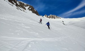 Skitour Kreuzspitze - Abfahrt