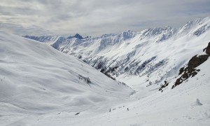 Skitour Kreuzspitze - Abfahrt