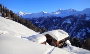 Skitour Gabesitten - Aufstieg Mitterwurzeralm