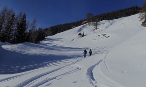 Skitour Gabesitten - Abfahrt Zugabe bis zum Wurzerhof im Winkeltal