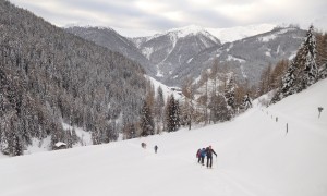 Skitour Hohes Haus - Aufstieg übers Einattal