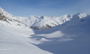 Bilder Skitour Hohes Haus - Villponer Lenke, Blick zur Hochalmspitze und Regenstein, im Hintergrund Großglockner