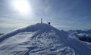 Bilder Skitour Hohes Haus - Rückblick Gipfel