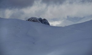 Skitour Golzentipp - Blick zum Spitzenstein