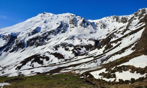 Skitour Hochgrabe - Aufstieg Schrentebachboden, Blick zur Schlüsselstelle