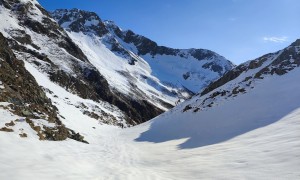 Skitour Hochgrabe - Aufstieg Schrentebachboden, Rückblick