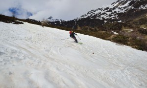 Skitour Hochgrabe - Abfahrt, unterhalb der Heinkaralm