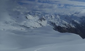 Skitour Riepenspitze - Aufstieg, kurz vor dem Gipfel