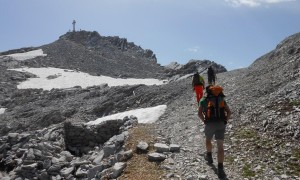 Klettersteig Große Kinigat - kurz vor dem Gipfel