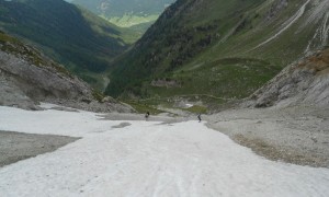 Klettersteig Große Kinigat - Abrutschen