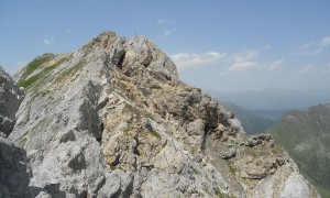 Klettersteig Filmoor, Porze - Abstieg, Rückblick Porze