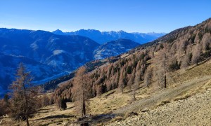 Bergtour Zellinkopf - Aufstieg, Rückblick Marterle