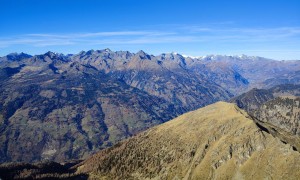 Bergtour Zellinkopf - Blick zur Schobergruppe mit Glockner