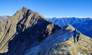 Bergtour Zellinkopf - beim Leitenkopf, Rückblick Zellinkopf