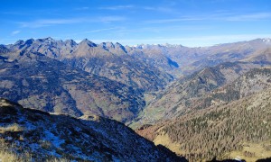 Bergtour Zellinkopf - beim Leitenkopf, Blick ins Hintere Mölltal