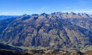 Bergtour Zellinkopf - beim Leitenkopf, Blick zur Schobergruppe