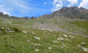 Bergtour Rote Spitze - beim Abstieg Rückblick