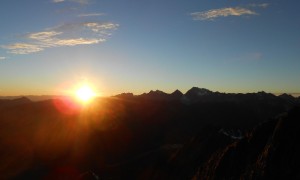 Bergtour Riepenspitze - Sonnenuntergang