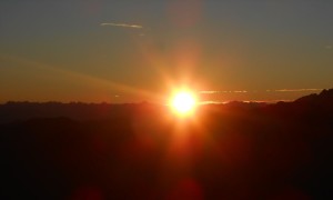 Bergtour Riepenspitze - Sonnenuntergang