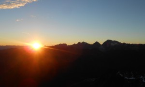 Bergtour Riepenspitze - Sonnenuntergang