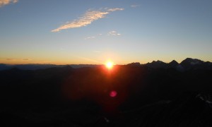 Bergtour Riepenspitze - Sonnenuntergang