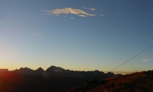 Bergtour Riepenspitze - Sonnenuntergang