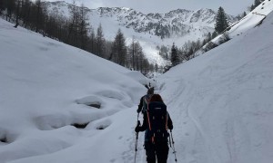 Skitour Hochrast - Zustieg Oberhofertal