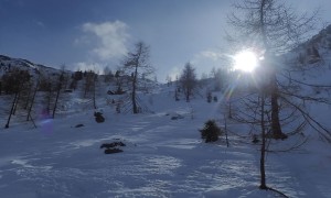 Skitour Hochrast - Aufstieg