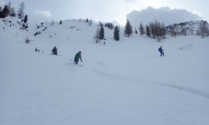 Skitour Hochrast - Abfahrt