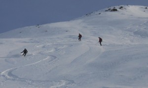 Skitour Kesseberg - Abfahrt