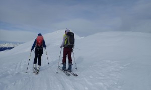 Skitour Reiterkarspitze - Aufstieg über den Gipfelgrat