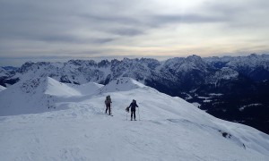 Skitour Reiterkarspitze - Aufstieg über den Gipfelgrat