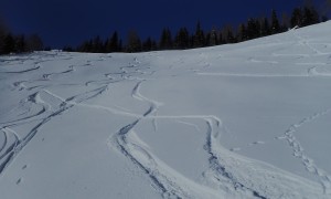 Skitour Althaus - Abfahrt zur Reiterstube