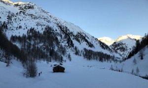 Skitour Hochalmspitze - Zustieg, bei den Lackenkammern