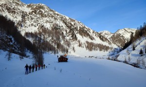 Skitour Hochalmspitze - Zustieg, bei den Lackenkammern