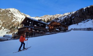 Skitour Hochalmspitze - Zustieg, bei der Volkzeinerhütte